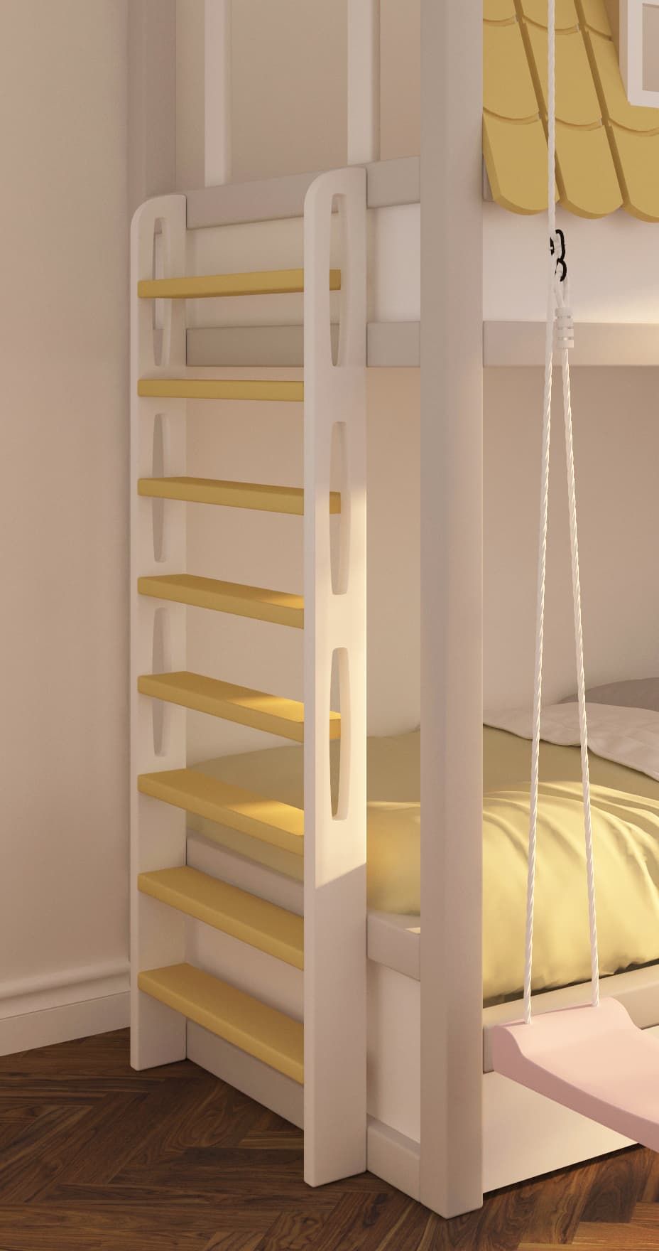 Лестница для двухъярусной кровати вертикальная