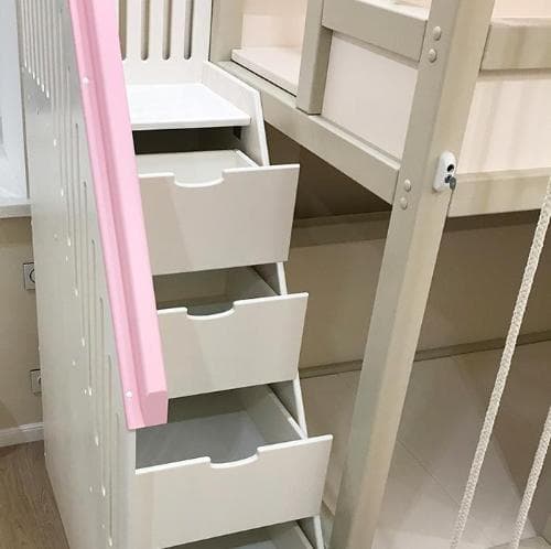 Лестница-комод для кроватки домика